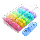 Maxbell Portable Weekly Pill Organizer Reminder