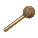 Max Round Ball Shape Diamond Grinding Head Drill Bits Rotary Tools 12mm 100 Grit