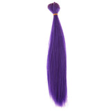 Maxbell BJD Doll DIY Hair Bulk Wigs For Doll Hairpiece Making Supplies Purple