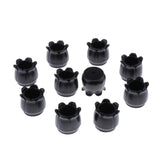 Max 10pcs No-slip Chair Leg Caps Round Wood Furniture Floor Protectors Black C