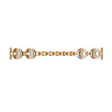 Max Stainless Steel Crystal Moon Sun Watch Band for Fitbit Versa Watch Golden