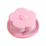 Maxbell Floating Hair Filtering Mesh Washer Hair Catchers for Laundry Washing Machine Pink