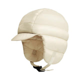 Maxbell Winter Baseball Caps Ski Brim Hat Outdoor with Ear Flaps Trooper Trapper Hat Beige