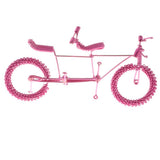 Maxbell Hand Made Metal Craft Bicycle Model Toy Office Desk Home Decor Pink