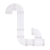 Max Pet Hamster Tunnel Small Animals Pipeline Fittings Tube DIY Connected white