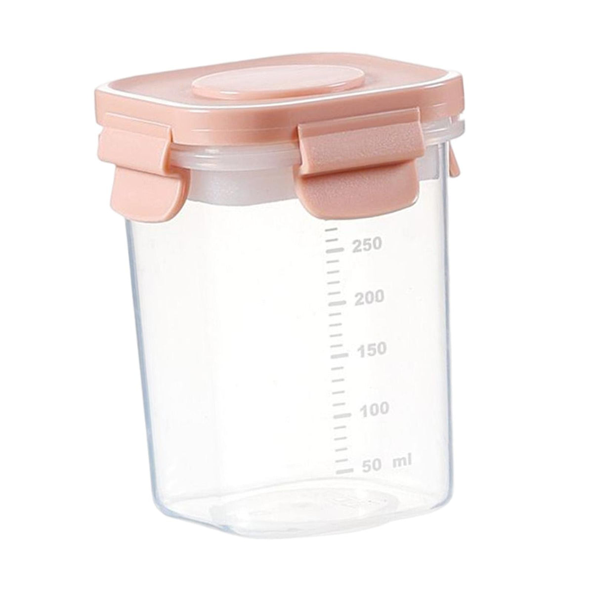 Maxbell Kitchen Organization Storage Clear Yogurt Storage Box for Fruit Preservation 300ml pink