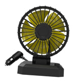 Maxbell Car Cooling Fan 2 Speeds 360 Rotation 1.8M Cord Single Head 12V