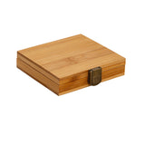 Maxbell Empty Bamboo Paint Palette with Lid Art Palette for Painters Students Studio 24 Grids