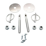Maxbell Auto Stainless Hood Pin Set Chrome Hardware For Chevy Ford Mopar Racing Cars