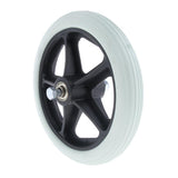 Max Maxb 1pc 7" Wheelchair Replacement Front Wheel Smooth Castor Silent Supplies Grey