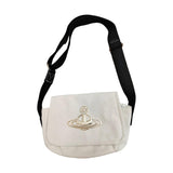 Maxbell Women Canvas Bag Stylish Adjustable Shoulder Strap Shopping Bag for Travel White