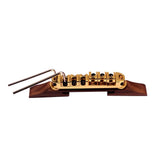 Max Maxb Golden Roller Saddle Bridge Archtop Rosewood Base for Jazz Guitar