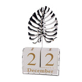 Maxbell Perpetual Calendar Date Display Exquisite for Decoration Table Top Turtle Shape Silver