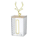 Maxbell Wall Mounted Tissue Box Paper Box for Night Stand Transparent Elk