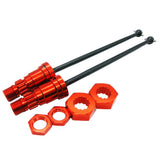 Max 2pcs 1/5 Front Rear Universal Drive Shafts for Traxxas X-Maxx Red