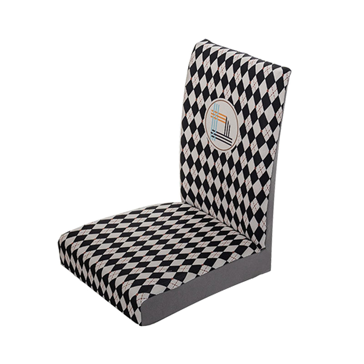 Maxbell Dining Chair Slipcover Stretchable Soft Polyester for Kitchen Holiday Hotel Black White