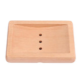 Max Wood Soap Dish Sink Bar Soap Saver Kitchen Bathroom Shower Counter Square