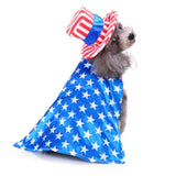 Maxbell Pet USA Flag Style Small Male Dog Hat Clothes Pet Puppy Cat Costume Apparel S