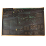 Maxbell Nostalgic vintage craft paper world map medium C