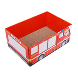 Maxbell Cat Scratcher Cardboard Scratch Pad Corrugated Scratching Bed Scratching Toy Fire Truck
