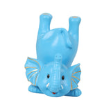 Maxbell Elephant Figurine Glasses Holder Storage Organizer for Desk Living Room Sky Blue