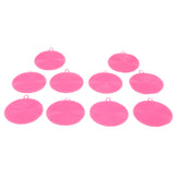 Max 10Pcs Silicone Scrubber Sponges Kitchen Scrub Brush Veggies Fruit pink