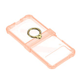 Maxbell Durable Phone Case Shell Stylish with Rings Holder Protective Case Accessory Orange