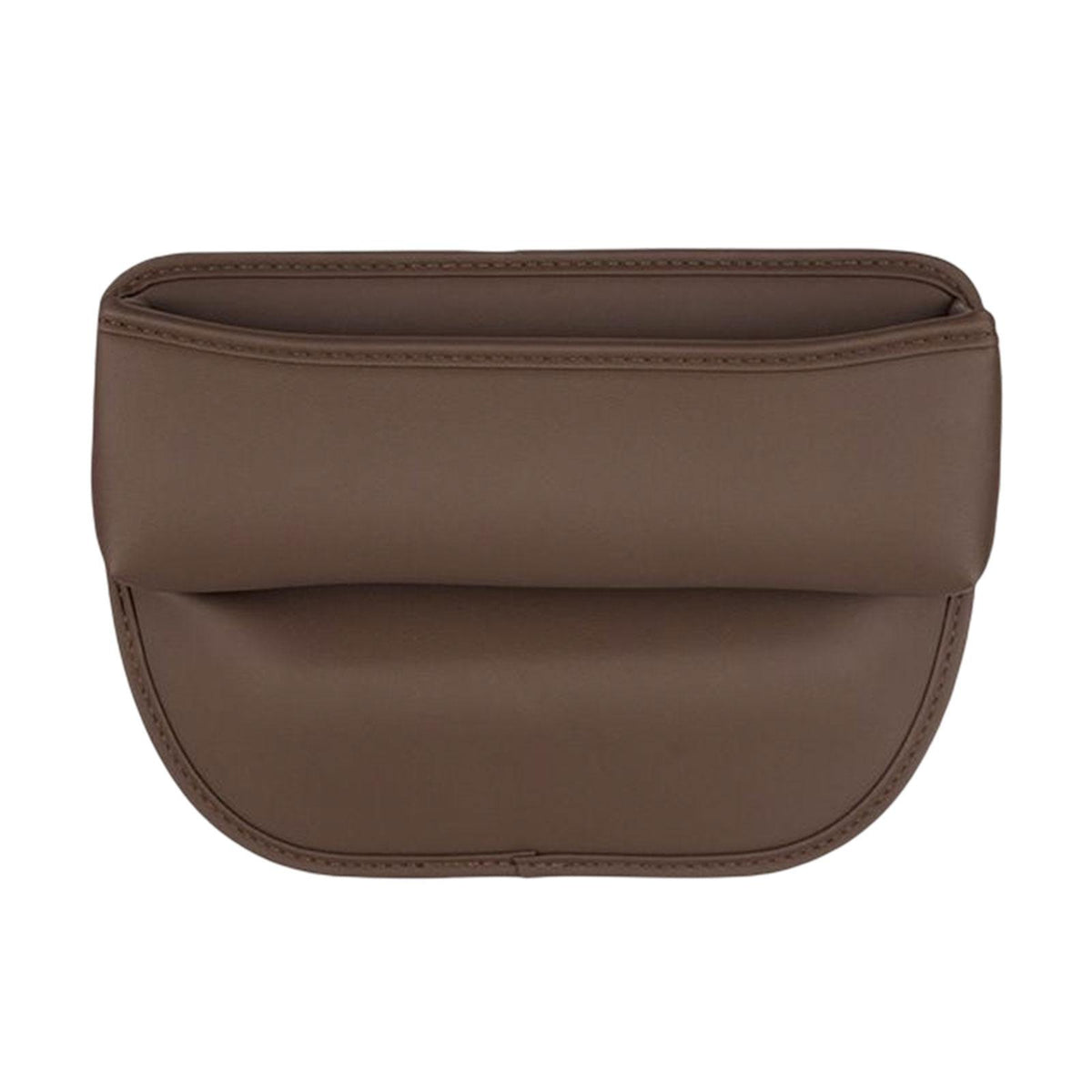 Maxbell Car Seat Gap Filler Organizer for Pens Sundries Phone Keys Wallet Cards Chestnut Brown