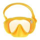 Maxbell Swim Snorkel Goggles Anti Fog Adjustable Headband Outdoor Men Full Face Yellow