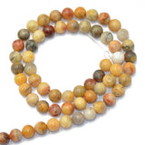 Maxbell Natural CRAZY LACE AGATE Round Gemstone Loose Beads Strand 6 mm / 15 inch