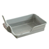 Maxbell Durable Stainless Steel Mesh Grids Pet Training Toilet Indoor Dog Potty Tray Gray Spacing 15mm