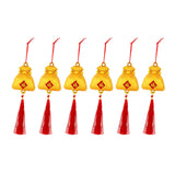 Maxbell Chinese New Year Decorations Pendant for Potted Plants Indoor Outdoor Decor Purse 6pcs