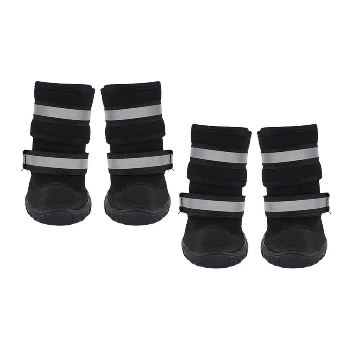 Maxbell Dog Boots Paw Protectors with Reflective Adjustable Straps for Large Dogs S