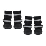 Maxbell Dog Boots Paw Protectors with Reflective Adjustable Straps for Large Dogs S