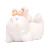 Maxbell Cute Desktop Phone Holder Resin Craft Animal Statue Desk Cellphone Stand Rabbit