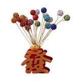 Maxbell Resin Figurines Sculpture Cabinet Indoor Traditional Chinese Wealth Statues