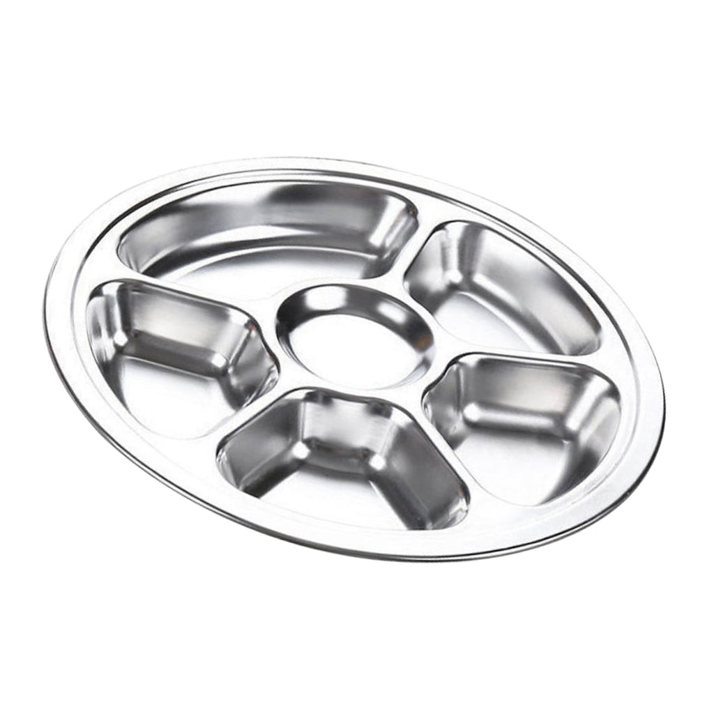 Max Divided Dinner Plate Sectioned Plates Buffet Platter Dish Tray for Fishing