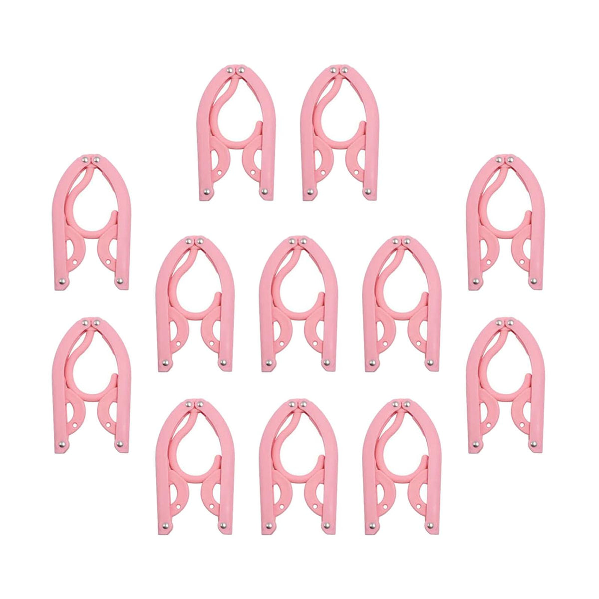 Maxbell Portable Travel Clothes Hanger Folding Sweater Business Trip Pink