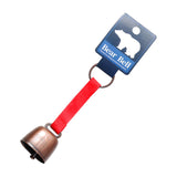 Maxbell Bear Bell with Keyring Hanging Cow Bell for Mountain Climbing Outdoor Travel Red and Red Bronze