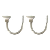 Max 1 Pair U-Shape Tube Curtain Holdback Drape Hook Vary Types Square_Silver