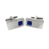 Max Men's Shirt Cufflinks Crystal Brass CuffLinks Holiday Gifts Rectangle