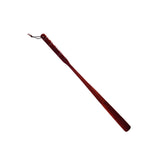 Maxbell Long Handle Boot Horn Wooden Shoe Horn for Tall Boots Pregnancy Cowboy Boots Straight Red 70cm