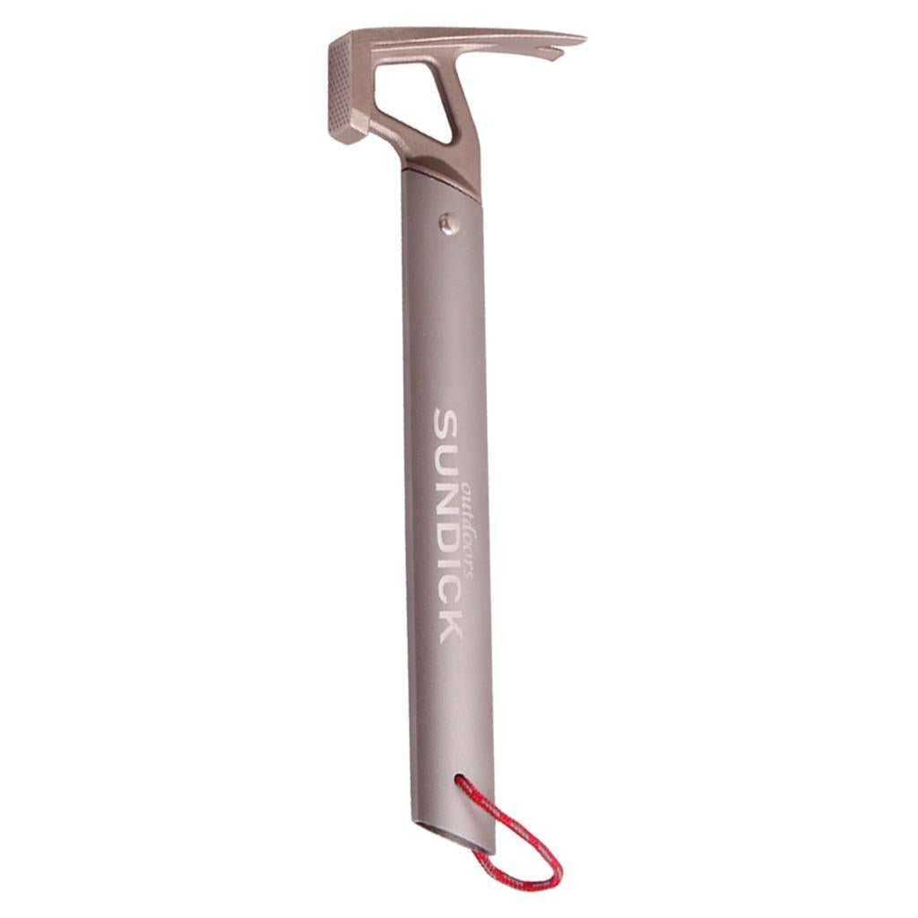 Max Outdoor Camping Hiking Tent Hammer Stake Remover Nail Puller Silver