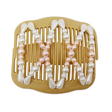 Maxbell Double Insert Hair Combs Clips Womens Magic Pearls Beads for Thick Hair 05