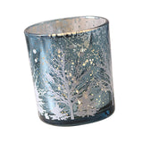 Maxbell Morden Candlestick Cup Candle Holder Decorative Tabletop Statue Crafts Blue