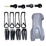 Maxbell Drone Frame Shell and Propellers, Protection Cover Set for Mini 3 Drone Gray