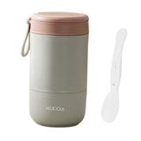 Maxbell Lunch Container Wide Mouth thermal Food Jar leakproof for Picnic Green