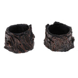 Maxbell 2xResin Rock Bowl Food Water Dish Feeder Plate for Terrarium Reptile Tank  1