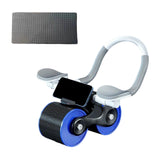 Maxbell Ab Roller Wheel Double Wheels Muscle Training Workout for Women Men Home Gym Blue