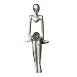 Maxbell Modern Thinker Statue Abstract Art Figurine Sculpture for Bookshelf Desktop 9.5cmx8.8cmx20cm